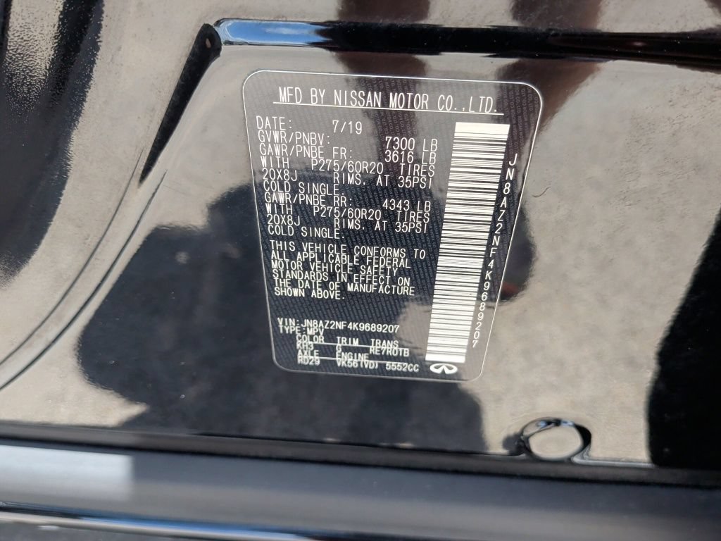 Used 2019 INFINITI QX80 Luxe w/ All-Season Package RWD image 61