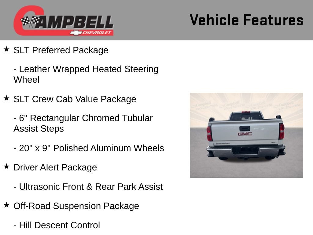 Used 2015 GMC Sierra 1500 SLT w/ SLT Crew Cab Value Package image 31