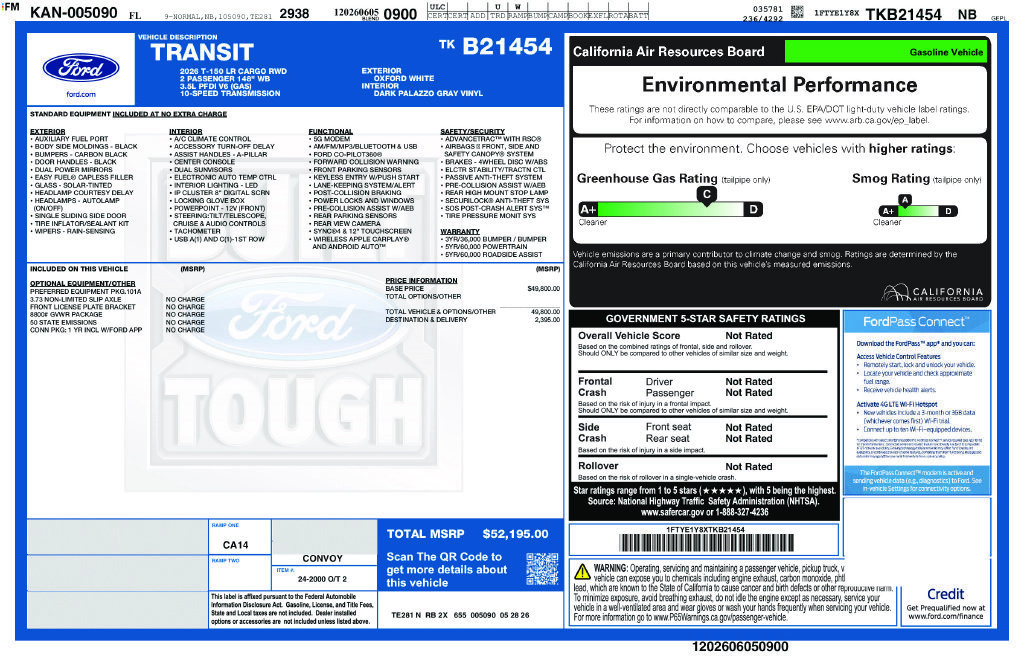 New 2026 Ford Transit 150 Low Roof RWD image 4