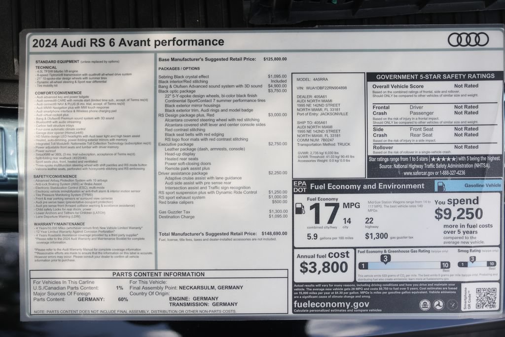 Used 2024 Audi RS 6 performance AWD/4WD image 40