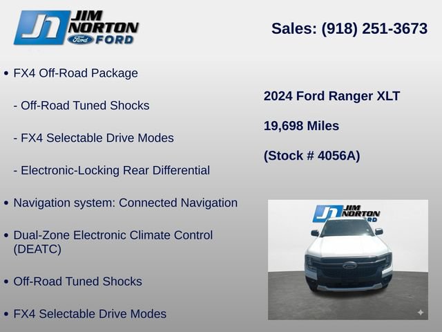 Used 2024 Ford Ranger XLT w/ FX4 Off-Road Package AWD/4WD image 14