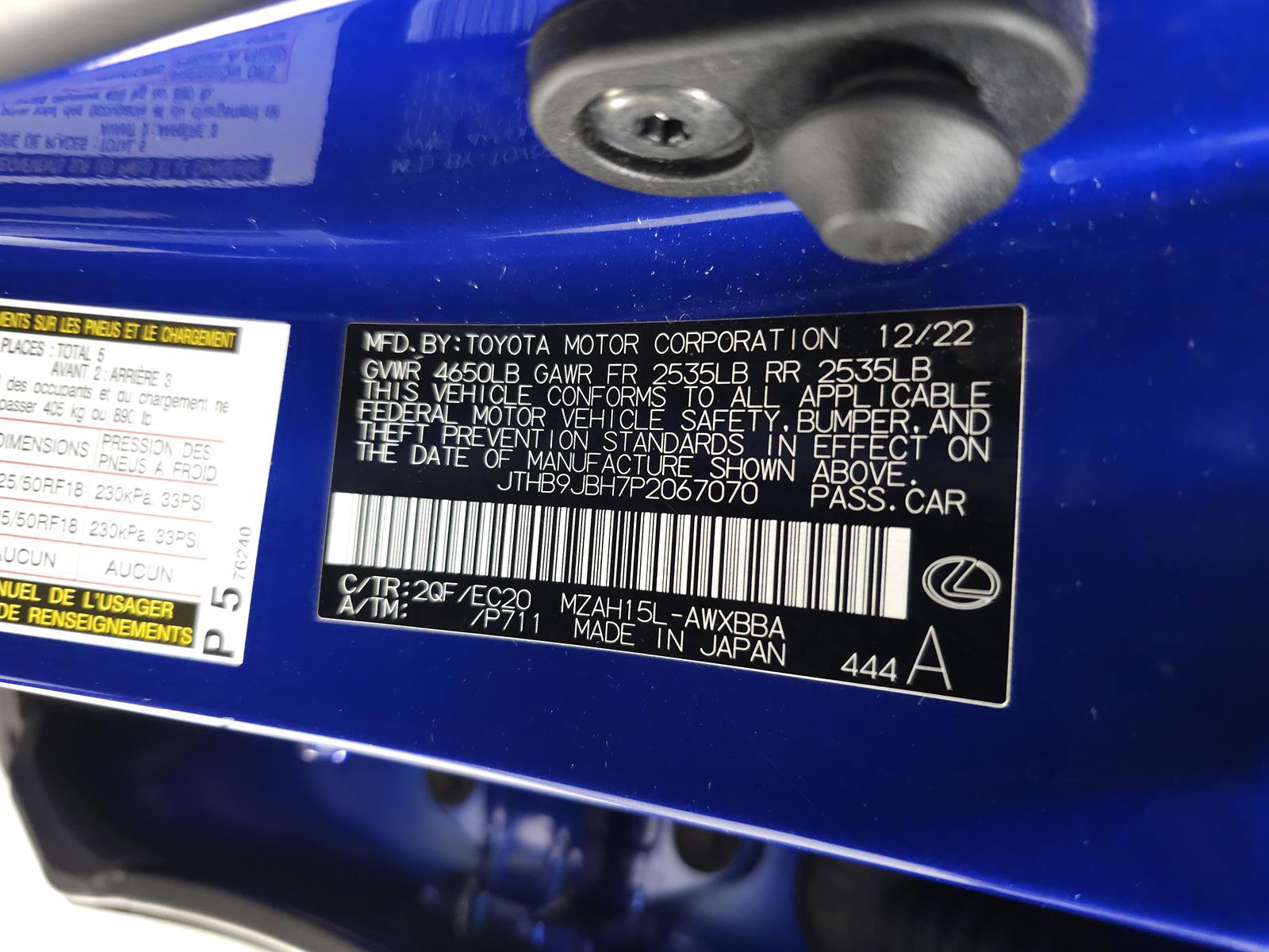 Certified 2023 Lexus UX 250h F Sport w/ Accessory Package (Z2) image 33