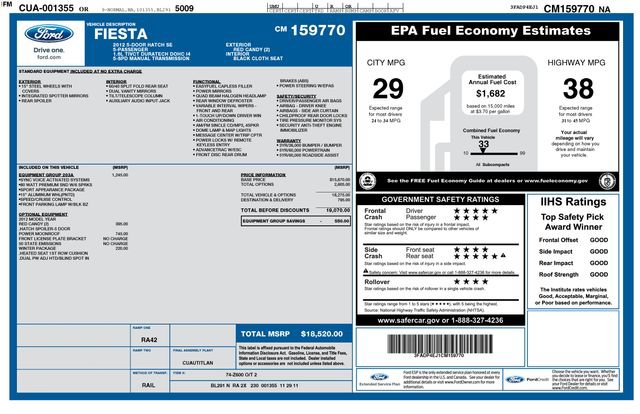 Used 2012 Ford Fiesta SE FWD image 2