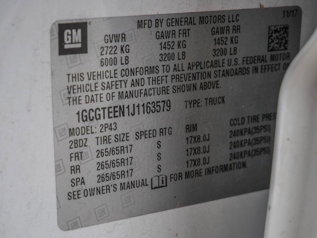 Used 2018 Chevrolet Colorado ZR2 w/ ZR2 Dusk Special Edition image 37