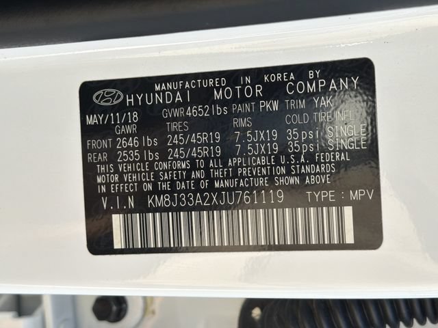 Used 2018 Hyundai Tucson Limited w/ Cargo Package FWD image 36