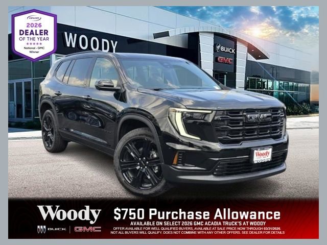 New 2026 GMC Acadia Elevation w/ Black Edition