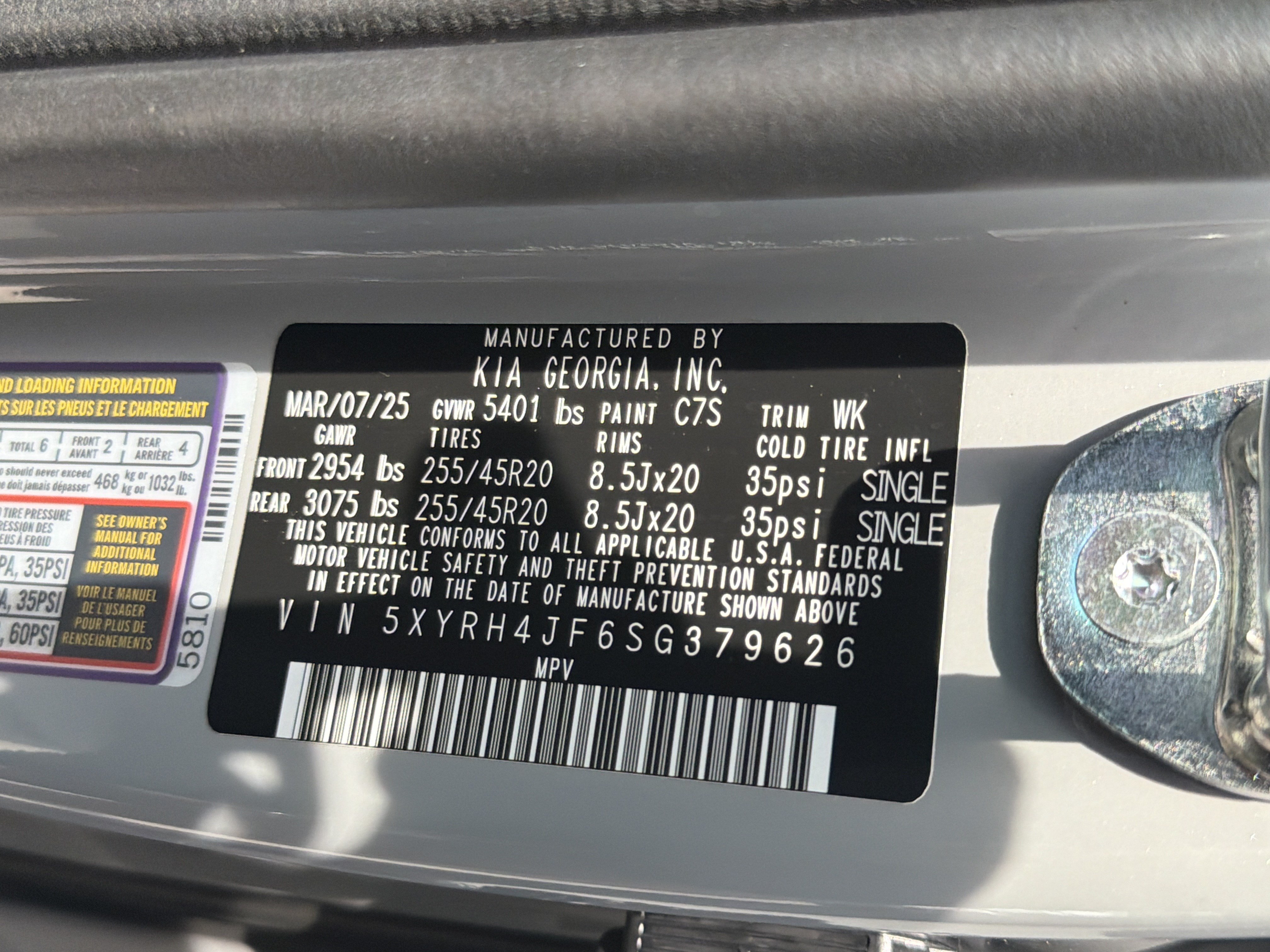 Used 2025 Kia Sorento EX w/ Panoramic Sunroof Package FWD image 33