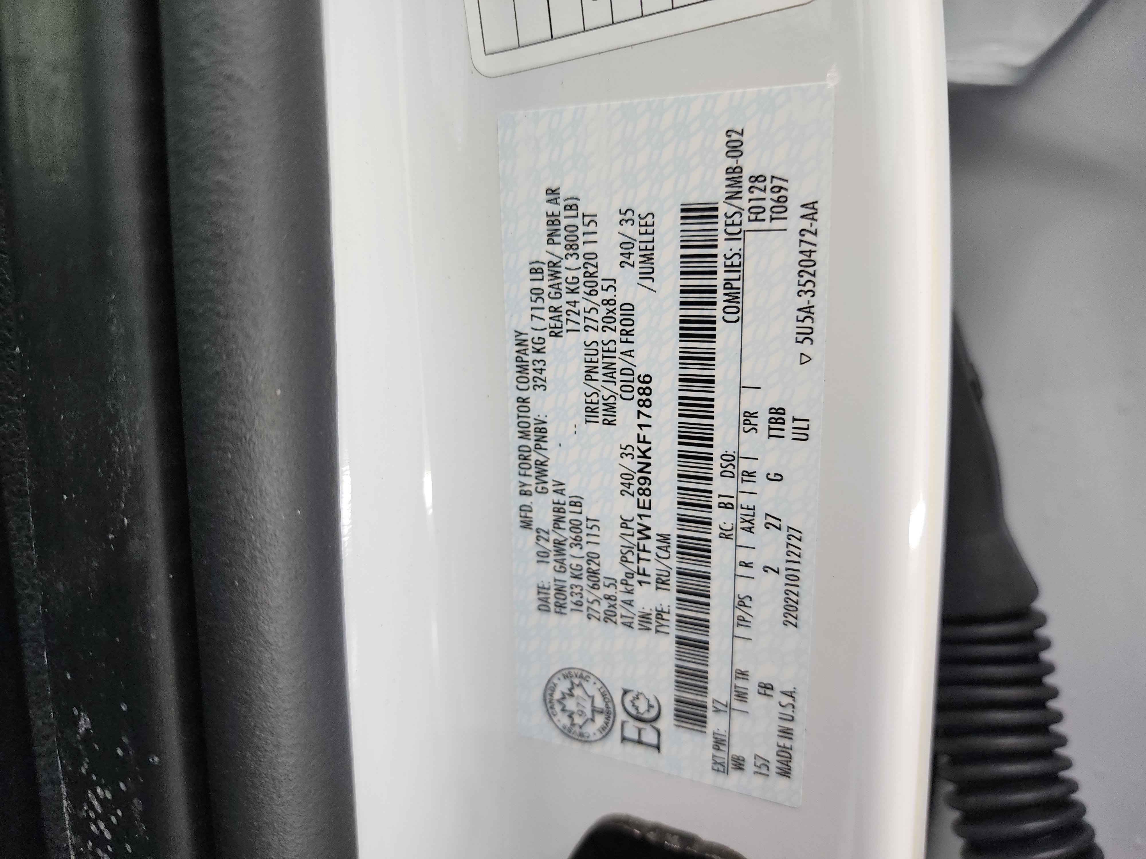 Used 2022 Ford F150 XLT w/ Equipment Group 302A High image 58