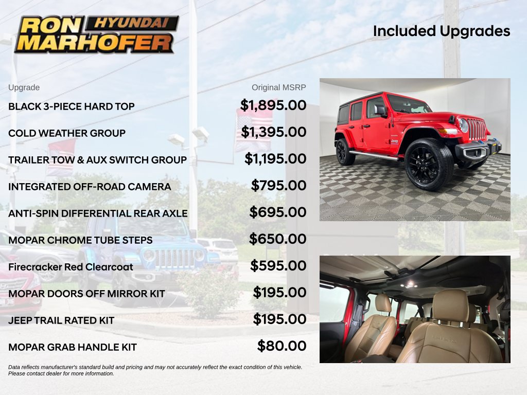 Used 2023 Jeep Wrangler Unlimited Sahara w/ Cold Weather Group AWD/4WD image 6