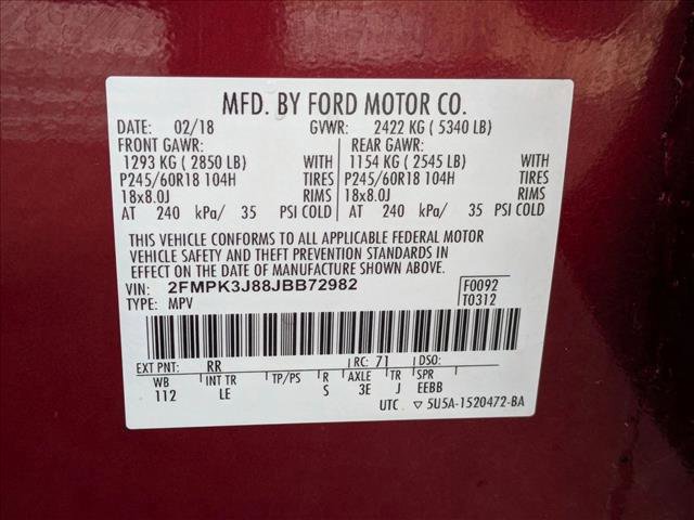 Used 2018 Ford Edge SEL w/ Equipment Group 201A FWD image 26