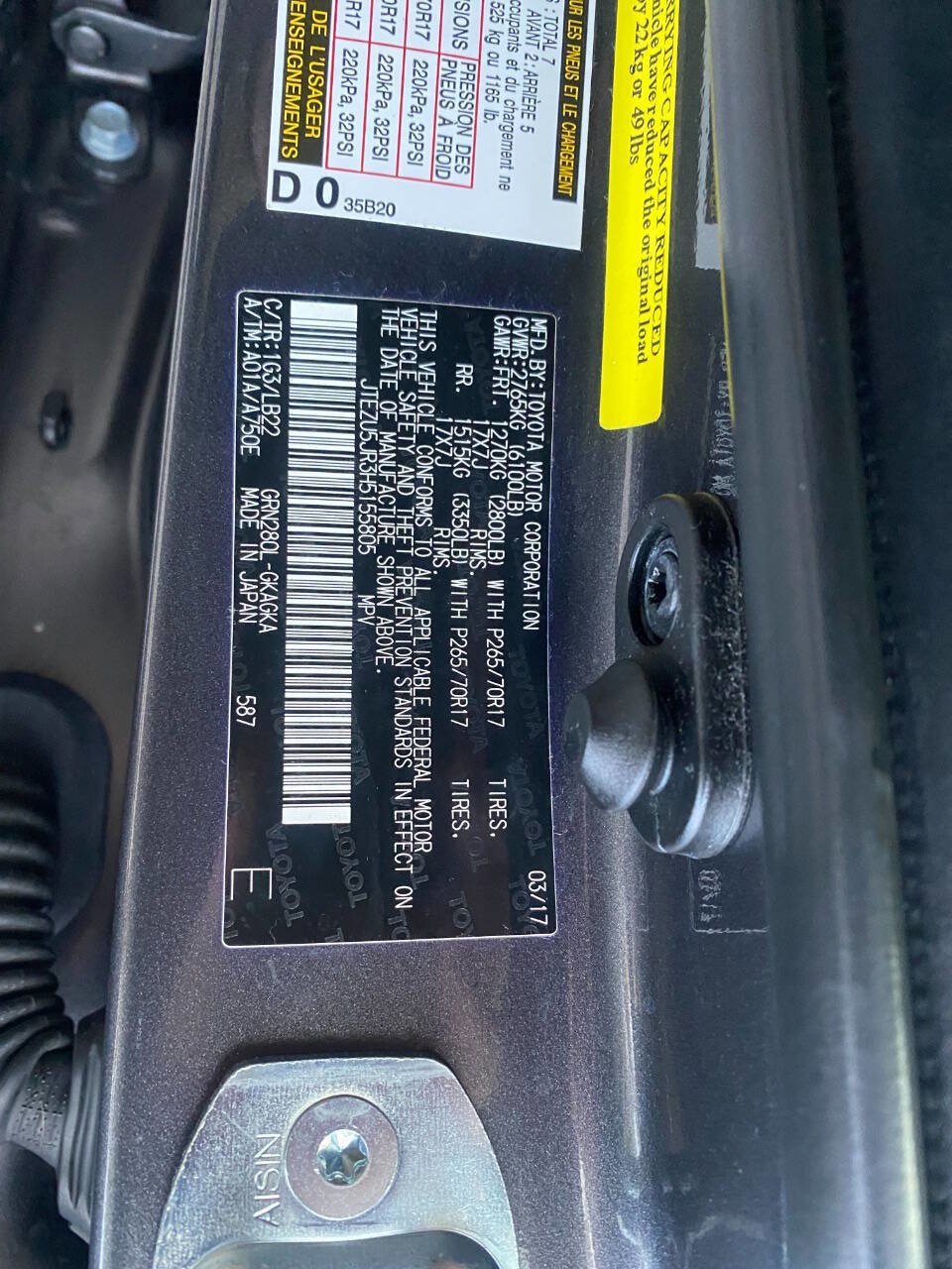 Used 2017 Toyota 4Runner SR5 Premium image 57