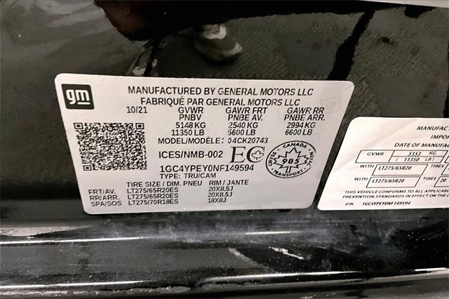 Used 2022 Chevrolet Silverado 2500 LTZ w/ Carhartt Edition image 37