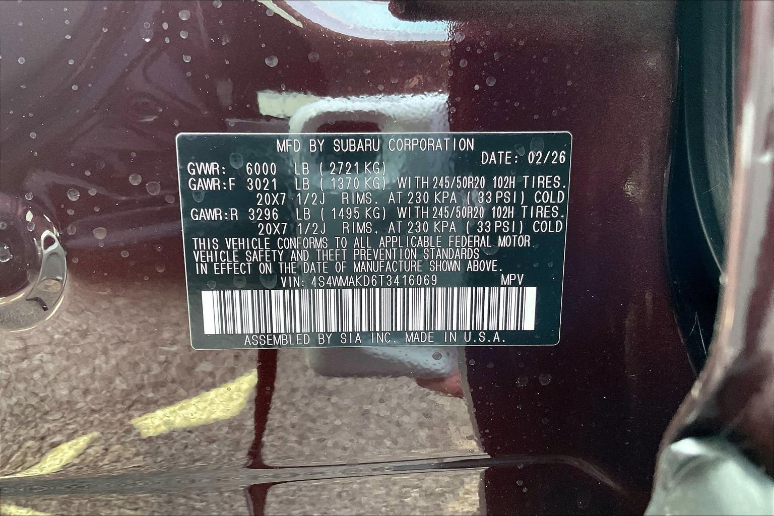 New 2026 Subaru Ascent Touring image 28