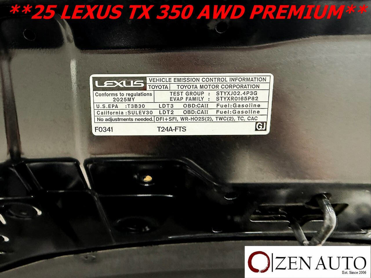 Used 2025 Lexus TX 350 AWD w/ Technology Package image 65