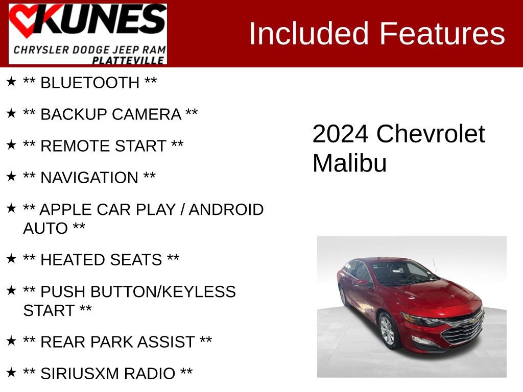 Used 2024 Chevrolet Malibu LT image 2