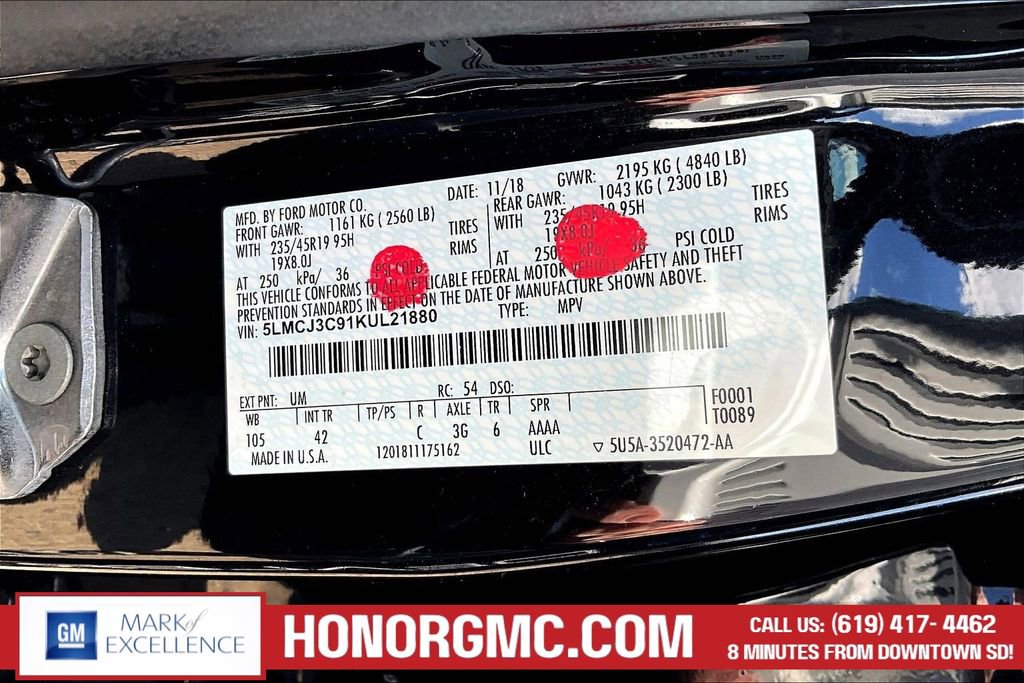 Used 2019 Lincoln MKC Reserve w/ MKC Technology Package image 19