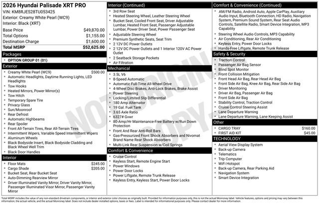 New 2026 Hyundai Palisade XRT Pro AWD/4WD image 39