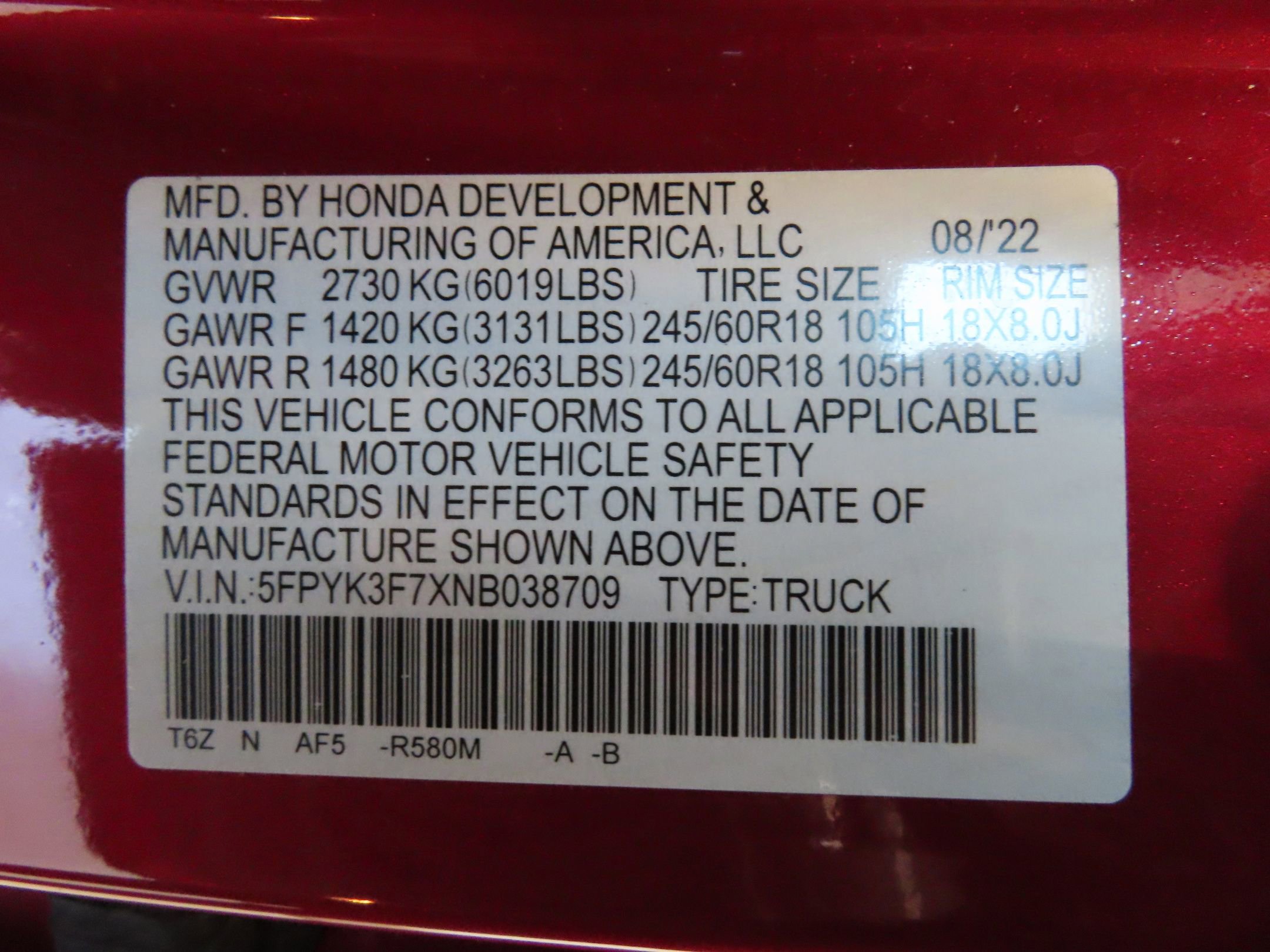 Used 2022 Honda Ridgeline RTL-E image 30