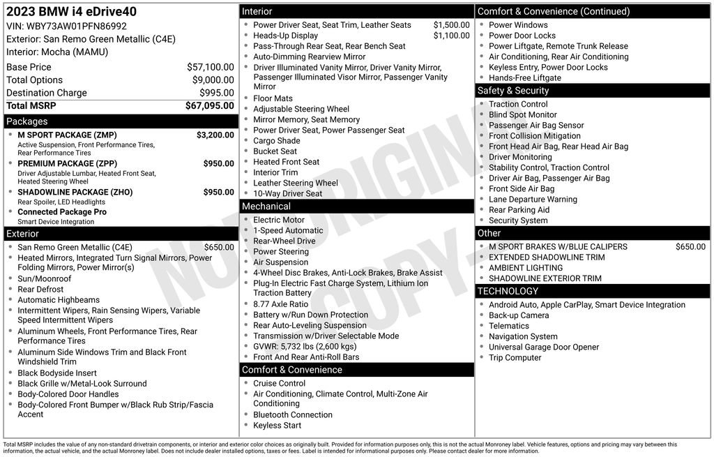 Used 2023 BMW i4 eDrive40 w/ M Sport Package image 46