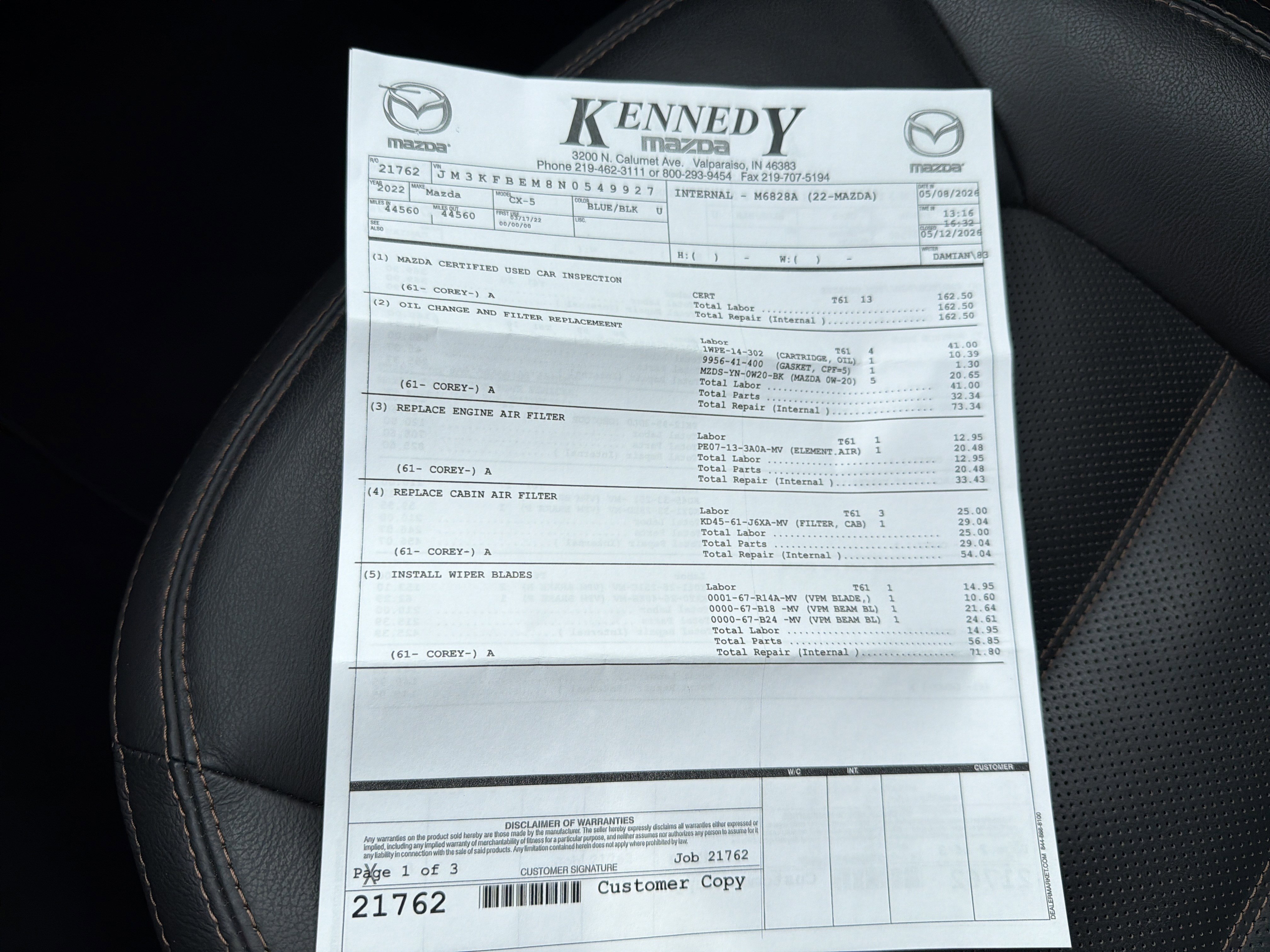 Certified 2022 MAZDA CX-5 AWD 2.5 S w/ Premium Plus Pkg image 40