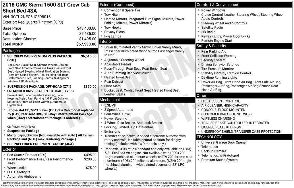 Used 2018 GMC Sierra 1500 SLT image 4