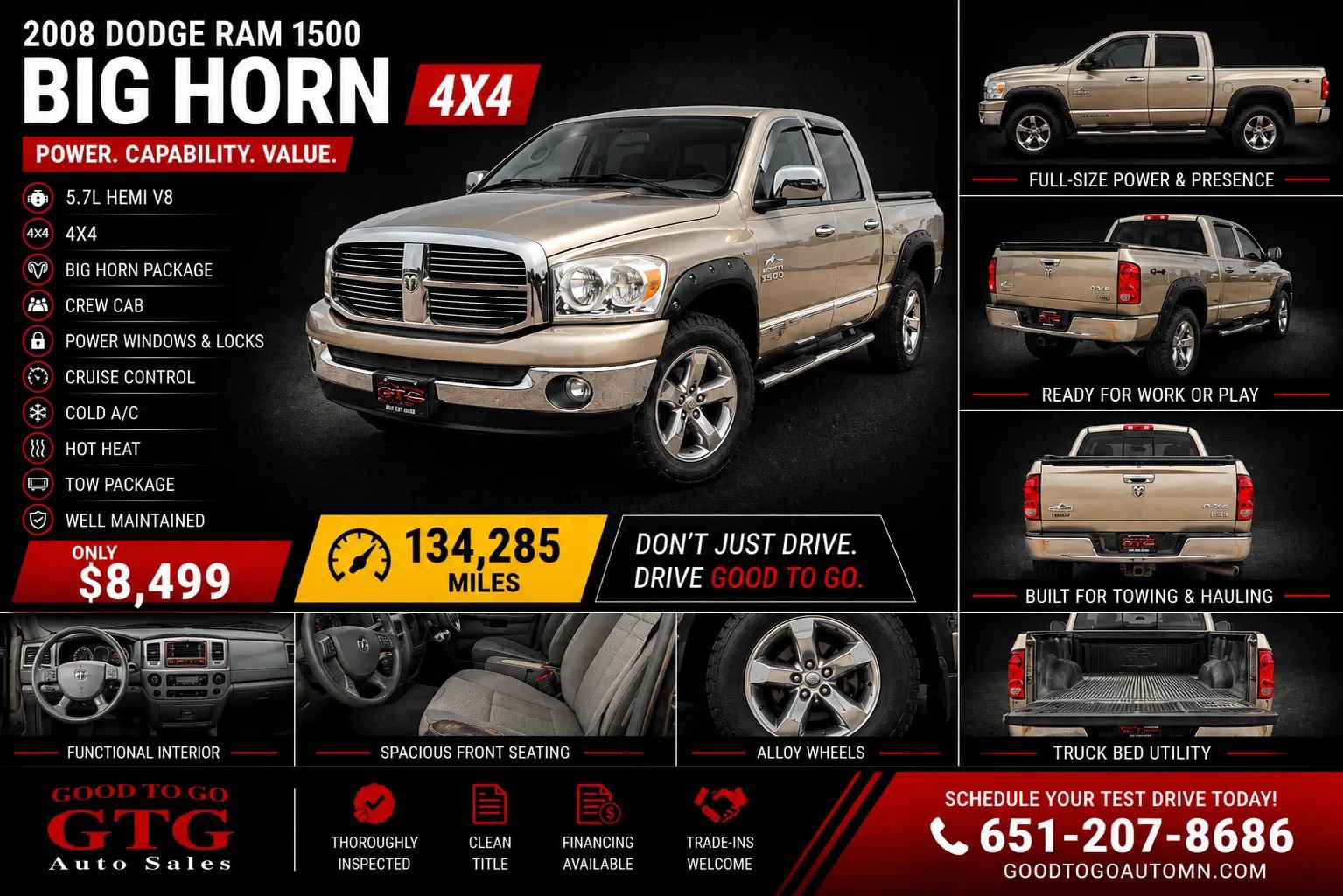 Used 2008 Dodge Ram 1500 Truck SLT w/ Popular Equipment Group