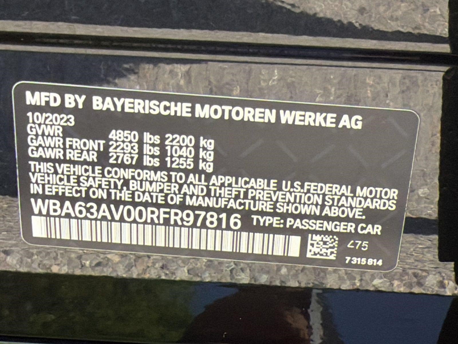 Certified 2024 BMW 430i Gran Coupe w/ M Sport Package (Priority 1) RWD image 23