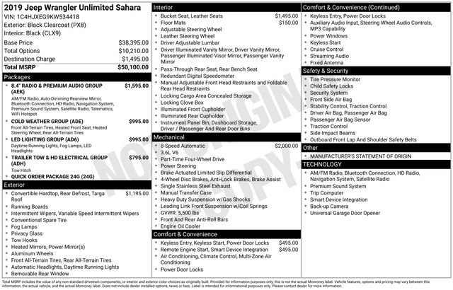 Used 2019 Jeep Wrangler Unlimited Sahara image 6