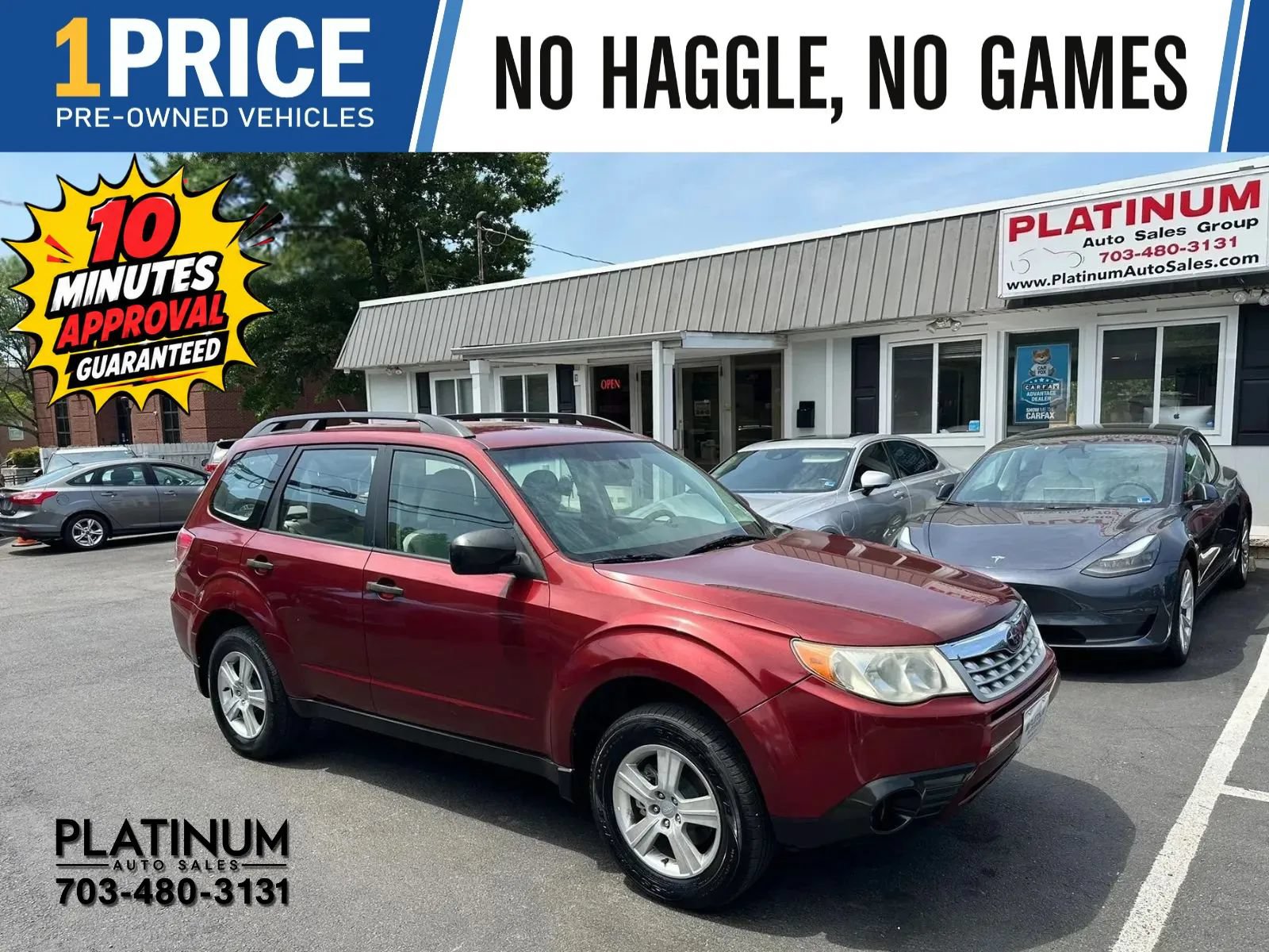 Used 2013 Subaru Forester 2.5X w/ Popular Pkg 1 AWD/4WD image 1