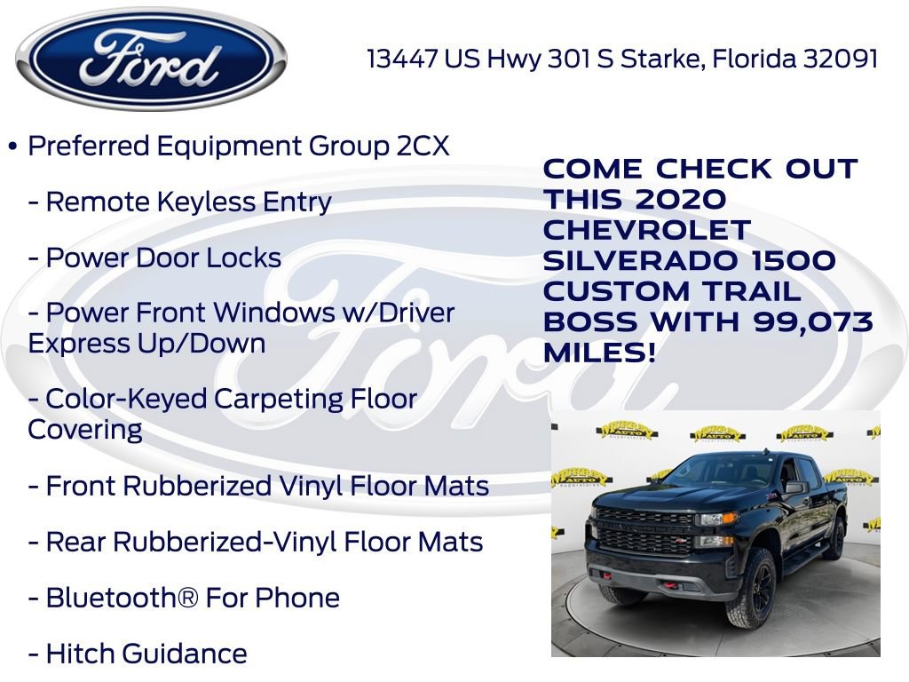 Used 2020 Chevrolet Silverado 1500 Custom Trail Boss w/ Custom Convenience Package AWD/4WD image 22