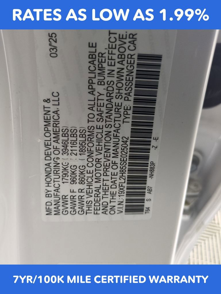 Certified 2025 Honda Civic Sport image 28