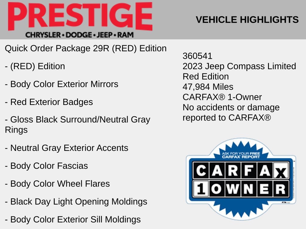 Used 2023 Jeep Compass Limited AWD/4WD image 2
