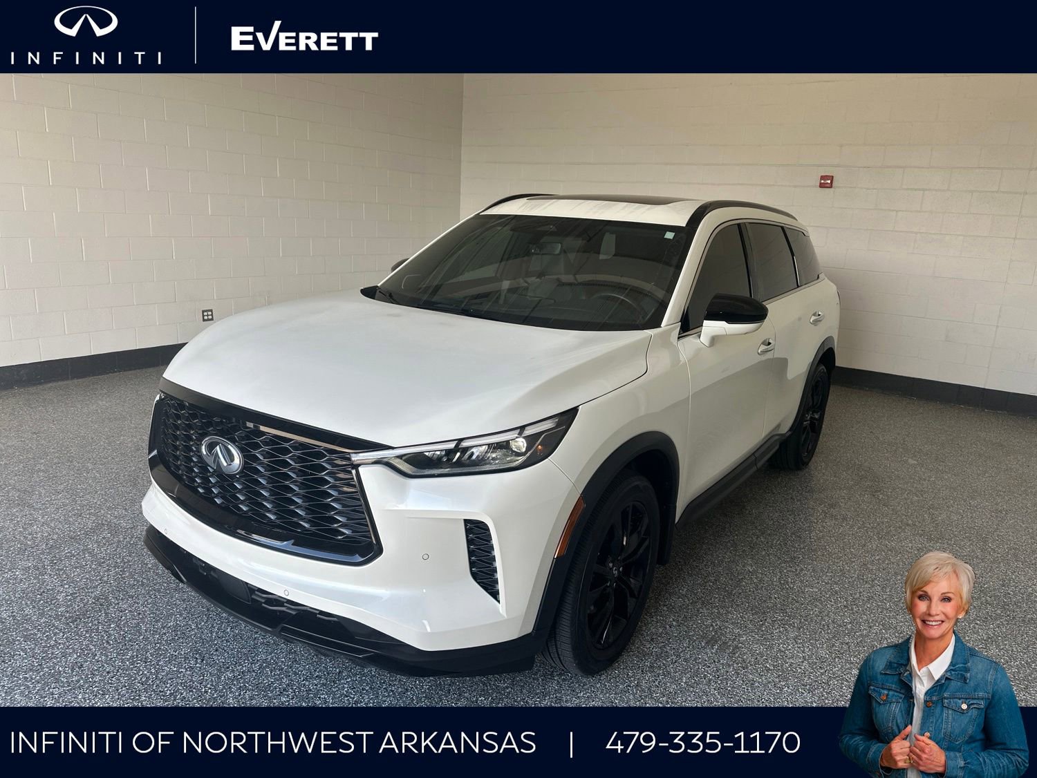Certified 2025 INFINITI QX60 Luxe w/ Black Edition FWD image 1