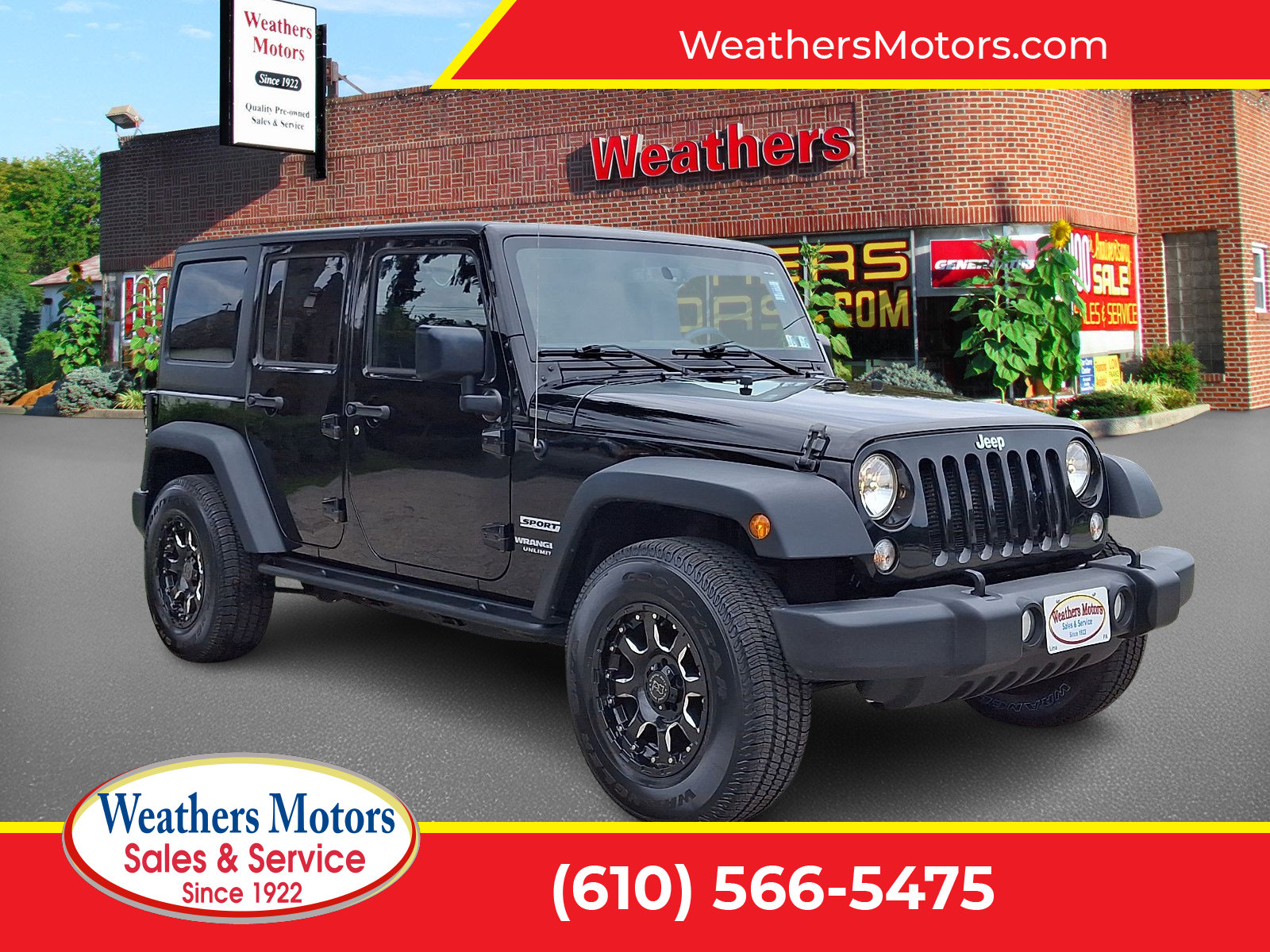 Used 2016 Jeep Wrangler Unlimited Sport w/ Quick Order Package 24S AWD/4WD image 1