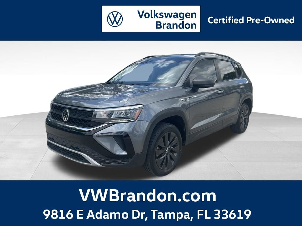 Certified 2022 Volkswagen Taos S w/ IQ Drive S Package FWD image 1