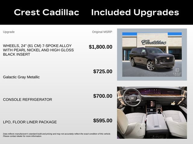 New 2026 Cadillac Escalade ESV Platinum Sport w/ LPO, Floor Liner Package AWD/4WD image 5