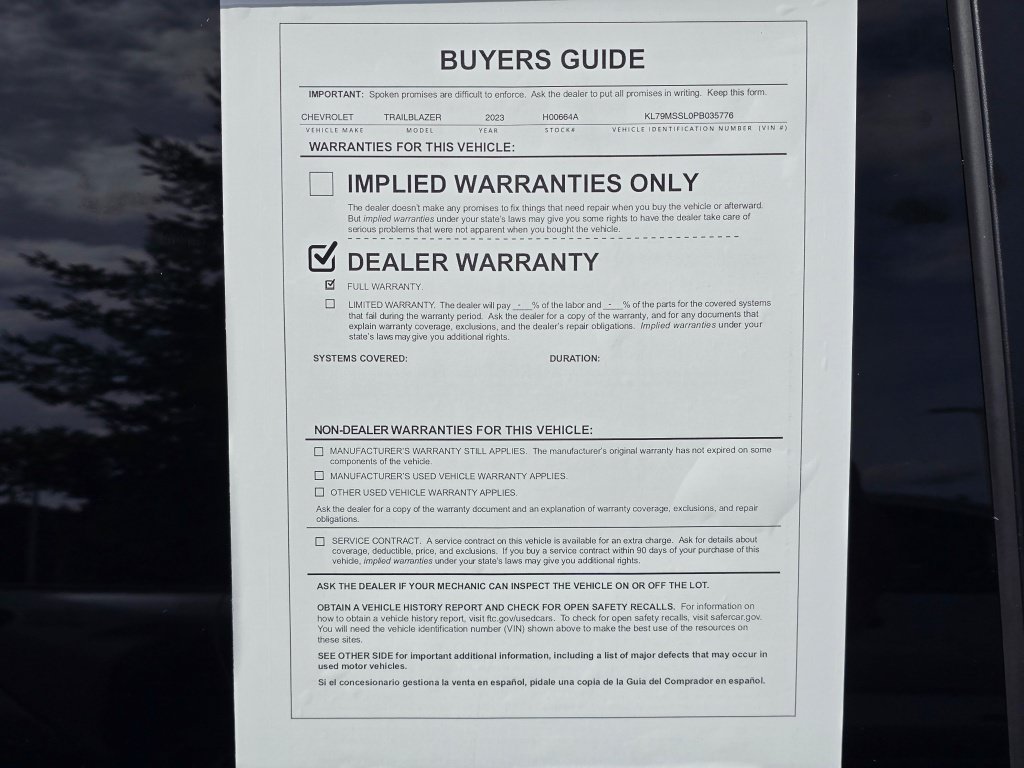 Used 2023 Chevrolet TrailBlazer ACTIV AWD/4WD image 46