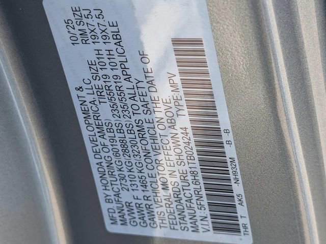 New 2026 Honda Odyssey Touring image 24