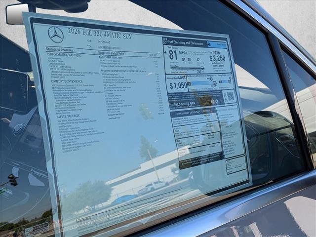 New 2026 Mercedes-Benz EQE 320 4MATIC SUV image 17