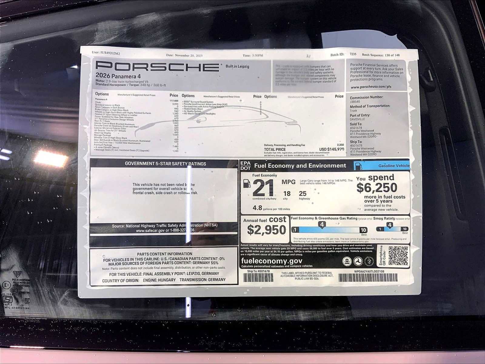 New 2026 Porsche Panamera 4 image 24