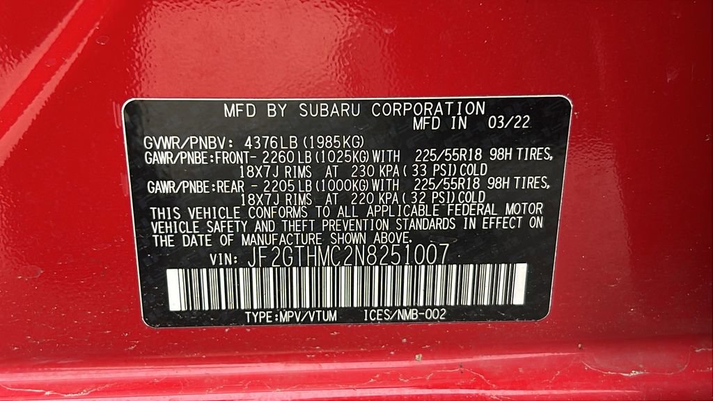 Certified 2022 Subaru Crosstrek 2.5i Limited image 31