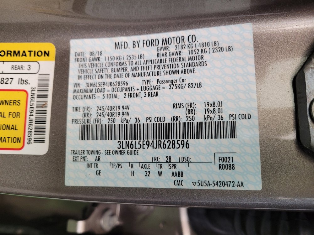 Used 2018 Lincoln MKZ Reserve w/ Technology Package FWD image 33