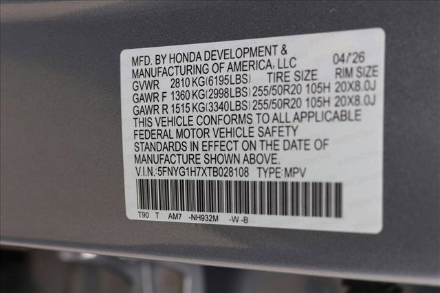 New 2026 Honda Pilot Touring image 25