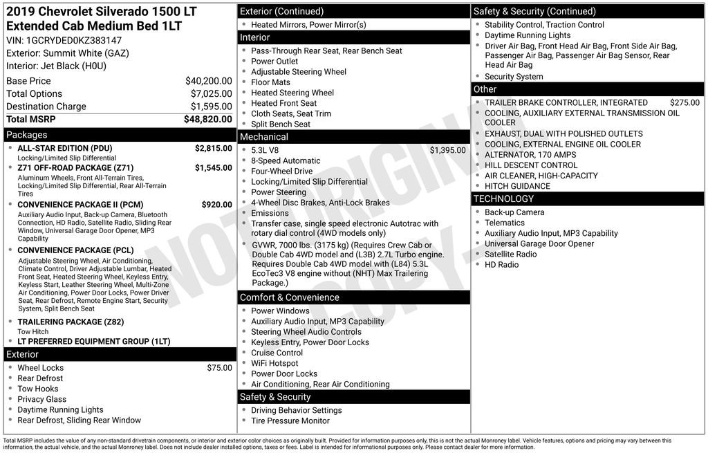 Certified 2019 Chevrolet Silverado 1500 LT w/ All-Star Edition AWD/4WD image 41