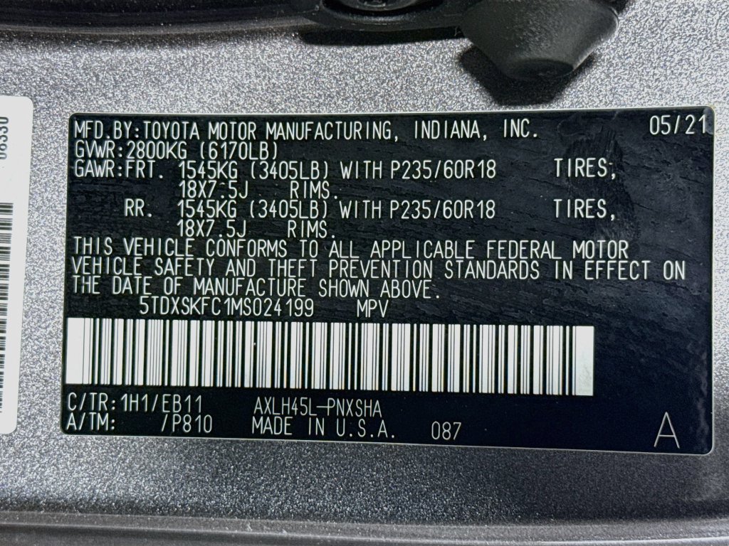 Certified 2021 Toyota Sienna XSE AWD/4WD image 39