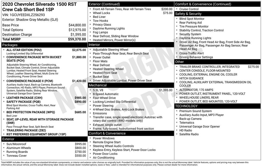 Used 2020 Chevrolet Silverado 1500 RST w/ All-Star Edition image 4