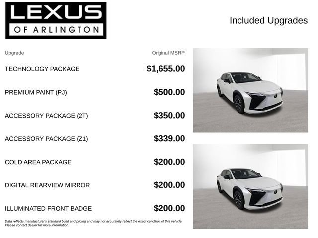 Used 2025 Lexus RZ 450e w/ Technology Package AWD/4WD image 4