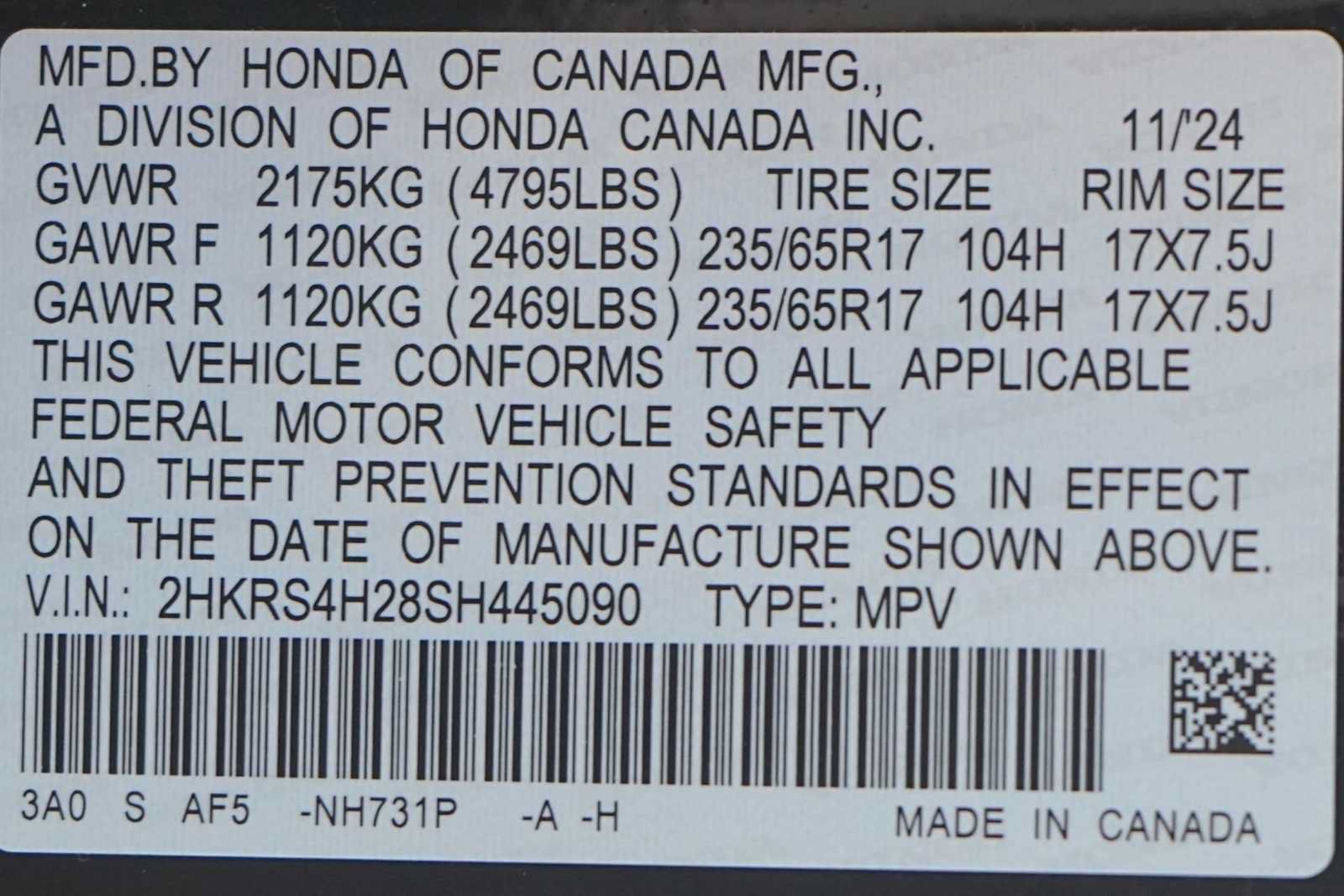 Certified 2025 Honda CR-V LX image 30
