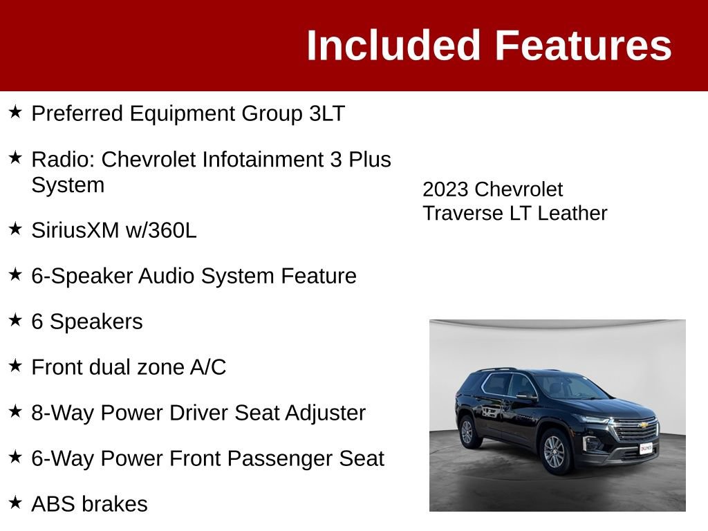 Used 2023 Chevrolet Traverse LT AWD/4WD image 3