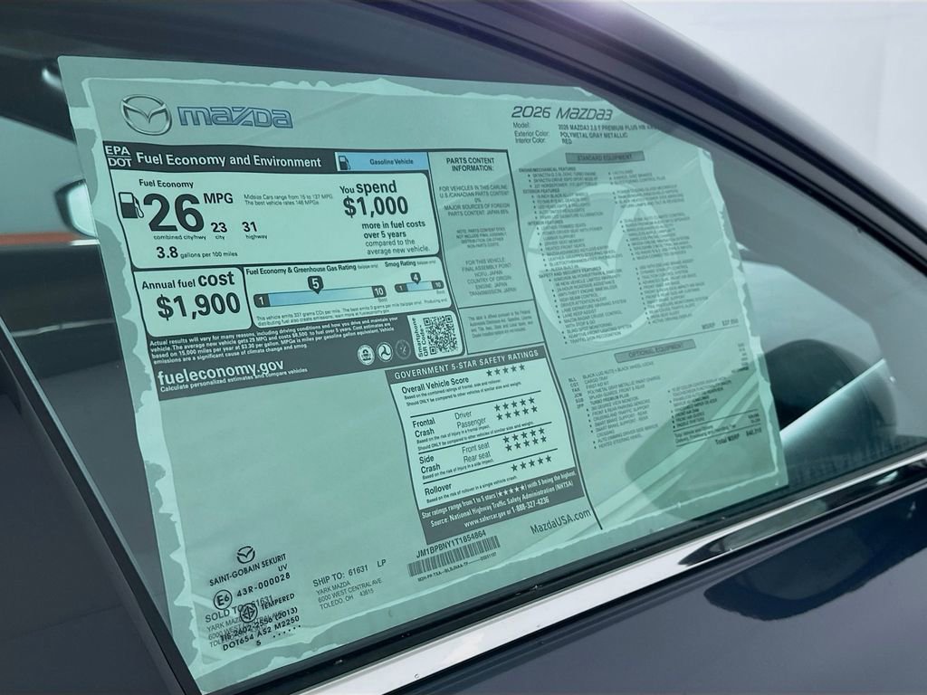 New 2026 MAZDA MAZDA3 Hatchback w/Premium Plus Pkg image 12